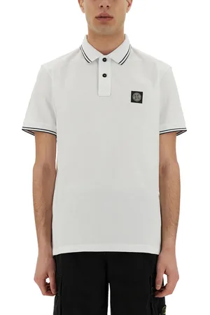 Stone Island Polo con patch logo