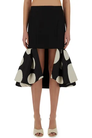 Nina Ricci Gonna midi con doppio volant