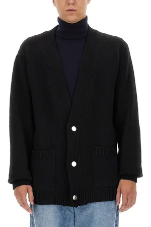 Balmain Cardigan con intarsio logo