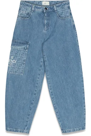Fendi Pantalone washed denim