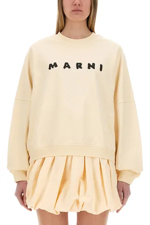 Marni Felpa in cotone con stampa