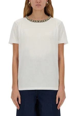 Nina Ricci T-shirt con collo ricamato