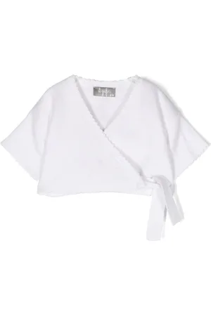 Il gufo Cardigan incrociato a maniche corte