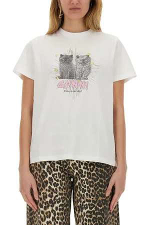 Ganni T-shirt con stampa