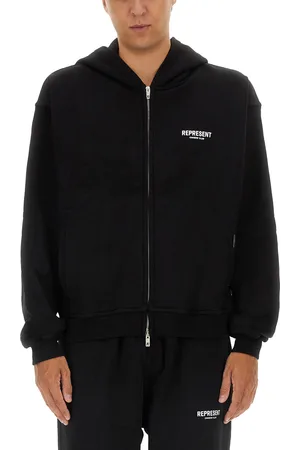 Represent Felpa con zip e cappuccio