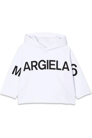 Maison Margiela Felpa logo e collo ampio in piedi