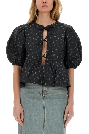 Ganni Blusa in popeline