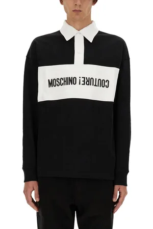 Moschino Polo con logo upsidedown