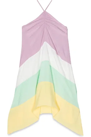 Nº21 Abito senza spalline righe maxi