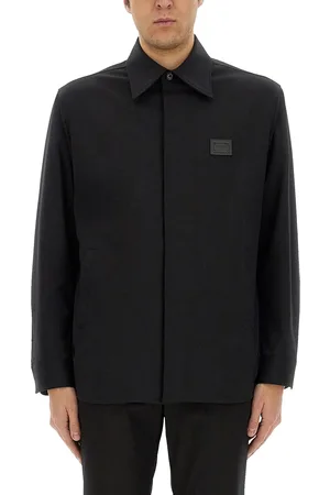 Dolce & Gabbana Camicia in tessuto tecnico con placca