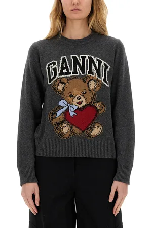 Ganni Maglia "graphic bear"