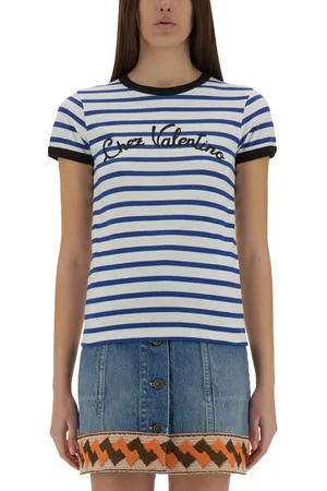 VALENTINO T-shirt in jersey di cotone a righe