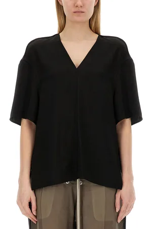 Rick Owens T-shirt con scollo a v