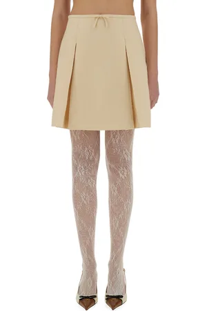 VALENTINO Gonna corta in crepe couture