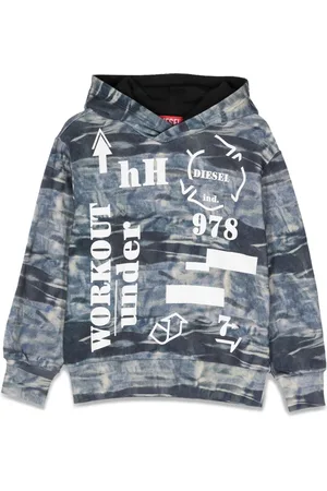 Diesel Felpa con cappuccio stampe