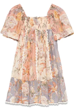 ZIMMERMANN Tallow paneled frill dress