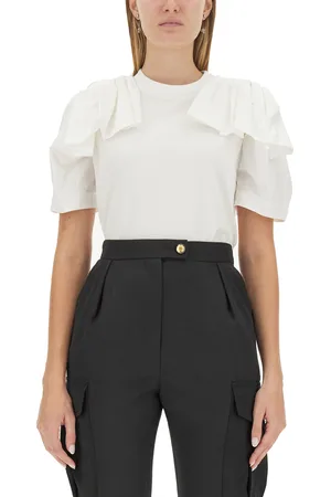 Alexander McQueen T-shirt con ruches