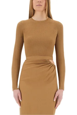 Max Mara Maglia crop in viscosa crepe