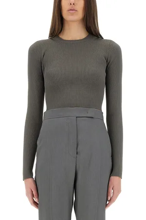 Max Mara Maglia crop in viscosa crepe