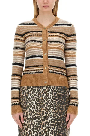 Ganni Cardigan con motivo riga