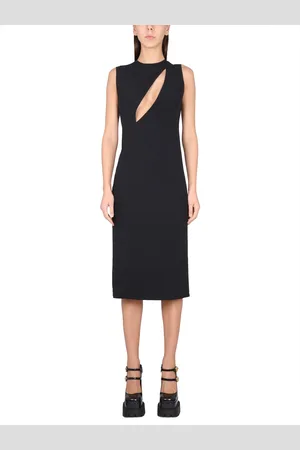 VERSACE Abito midi senza maniche con tagli