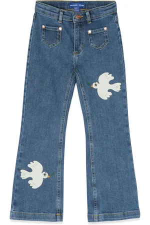 Mini Rodini Pace dove danim flared jeans