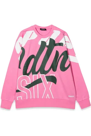 Dsquared2 Felpa girocollo scritta allover