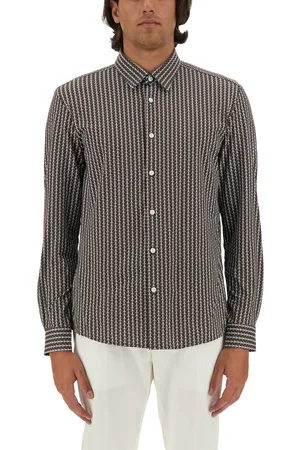 HUGO BOSS Camicia con motivo micro check
