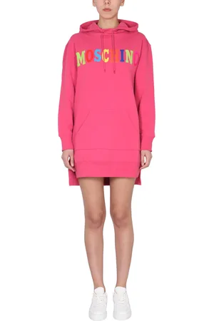 Moschino Abito con logo floccato multicolor
