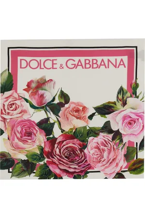 Dolce & Gabbana Foulard in twill di seta stampa rose
