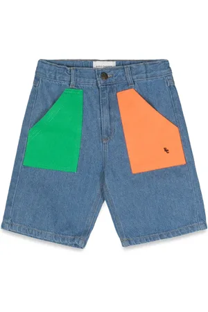Bobo Choses Color block denim bermuda shorts