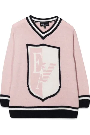 Emporio Armani Pull scollo v stemma ea