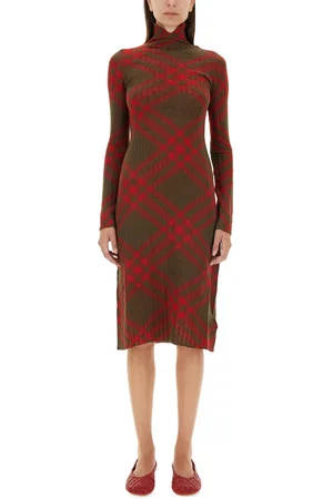 Burberry Abito in misto lana check
