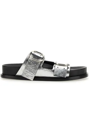 Jil Sander Sandalo in pelle con fibbia
