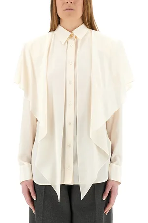 Stella McCartney Camicia semitrasparente con pannello a strati