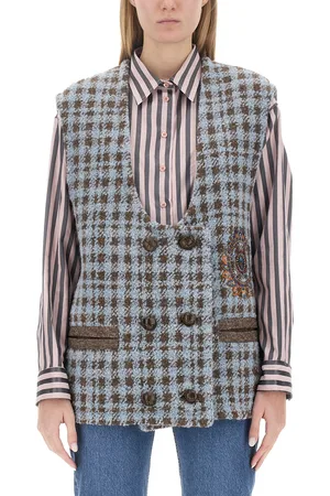 Etro Gilet over pied de poule