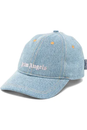 Palm Angels Logo stone denim baseball cap