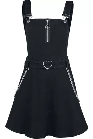 Jawbreaker Miniabito Gothic di - Love Me Right Dungeree Style Dress - L a XXL - Donna