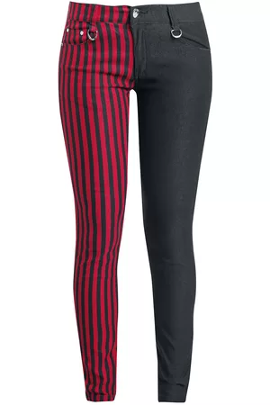 Banned Alternative Pantaloni Gothic di - Punk Trousers - W26L32 a W34L34 - Donna