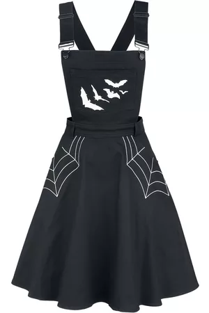Hell Bunny Miniabito Gothic di - Miss Muffet Pinafore Dress - XS a 4XL - Donna