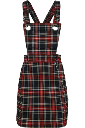 Hell Bunny Abito media lunghezza Gothic di - Clash Pinafore Dress - XS a XL - Donna