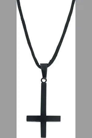 etNox Collana Gothic di - Cross - Unisex
