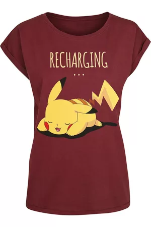 Pokemon T-Shirt Gaming di - Pikachu - Recharging - S a XXL - Donna