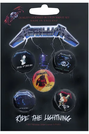 Metallica Badge di - Ride The Lightning - Unisex