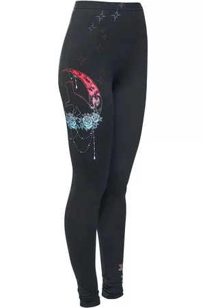Full Volume Leggings di - Leggings with Decorative Print - XS a S - Donna