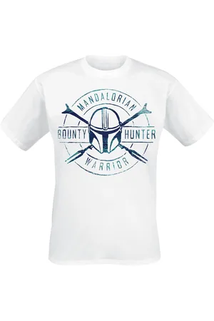 STAR WARS T-Shirt Disney di - The Mandalorian - Bounty Hunter Warrior - S a 5XL - Uomo