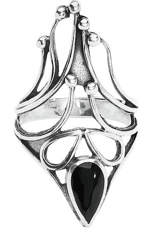 etNox Anello Gothic di - Black Onyx - Donna