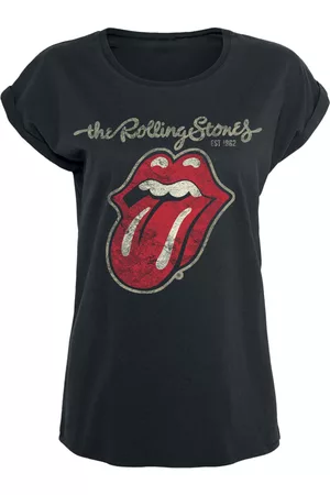 The Rolling Stones T-Shirt di - Plastered Tongue - S a XXL - Donna