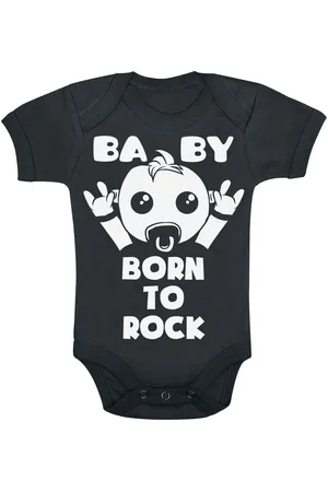 Sprüche Body Magliette Divertenti di - Kids - Born To Rock - 62/68 a 86/92 - Ragazzi & Ragazze