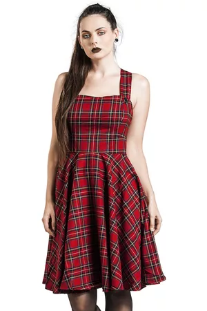 Hell Bunny Abito media lunghezza di - Irvine Pinafore Dress - XS a 4XL - Donna